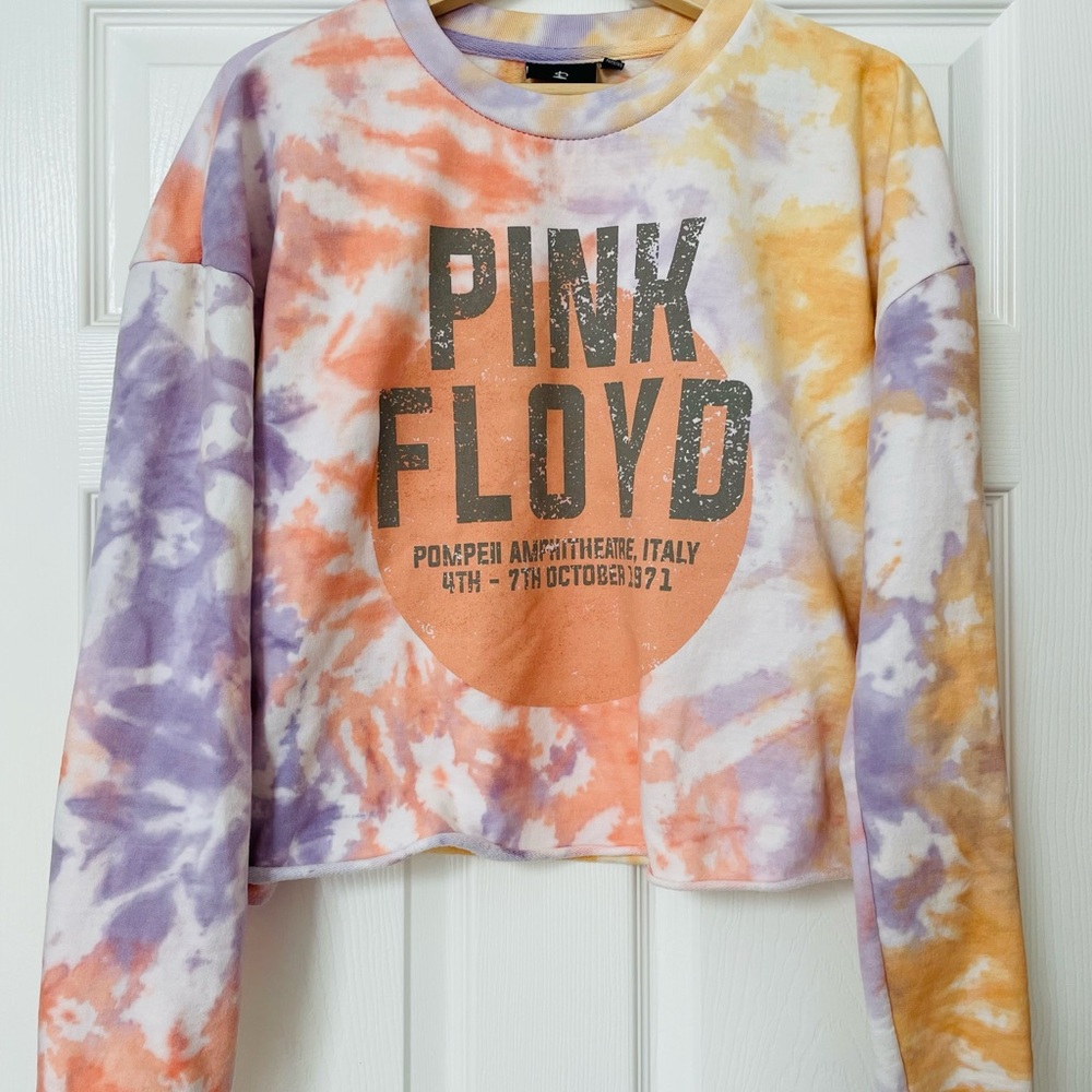 Pink Floyd Tie Dye cropped sweatshirt
